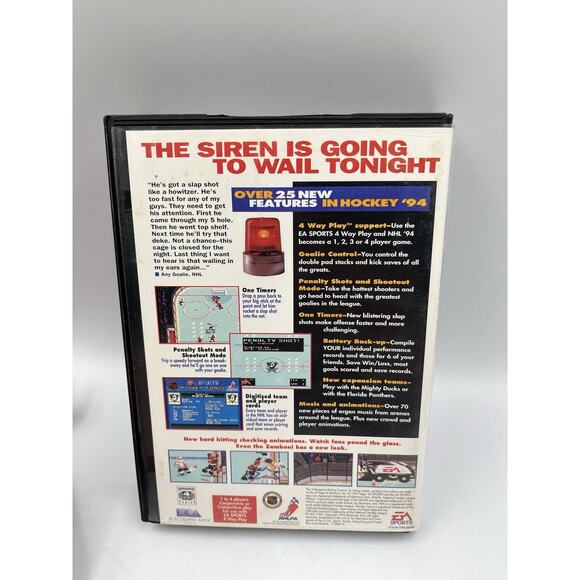 NHL Hockey '94 (Sega Genesis, 1993) Complete CIB ~ Tested & Working - Picture 5 of 16